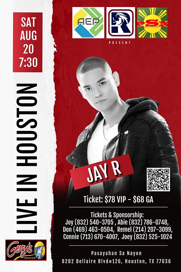 TEXAS | Jay R Live in Houston | FilipinoConcerts.com